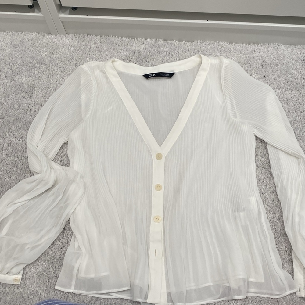 ZARA bundle zebra skirt, blouse, bralette size S/XS - Picture 8 of 10